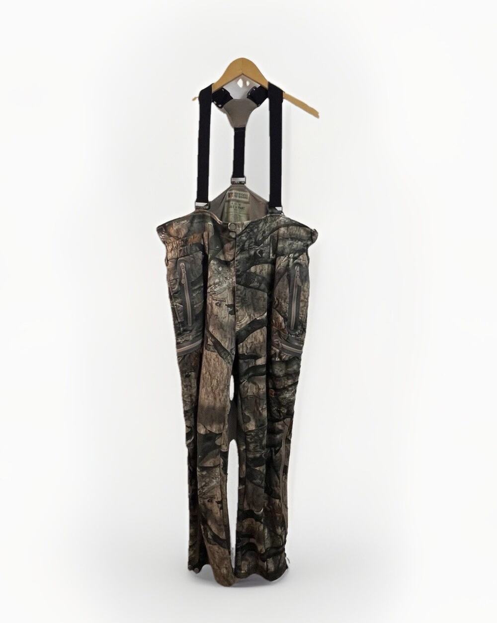 Russell Outdoors L4 Gale Soft Shell Pants Suspenders Mossy Oak XL CAMO R4477